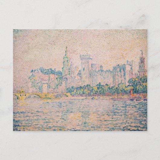 Carte Postale Paul Signac - Avignon, Matin (Devant)