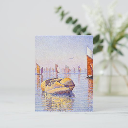 Carte Postale Paul Signac - Concarneau, Matin Calme (Debout devant)