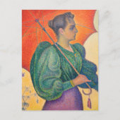 Carte Postale Paul Signac - Femme à l'ombrelle (Devant)