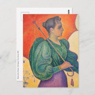 Carte Postale Paul Signac - Femme avec un parasol