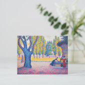 Carte Postale Paul Signac - Fontaine des Lices, Saint-Tropez (Debout devant)