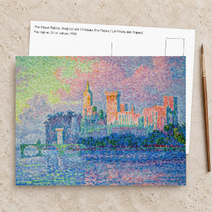 Carte Postale Paul Signac - Le Palais des Papes, Avignon