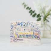 Carte Postale paul signac maison de van gogh arles 1933 (Debout devant)