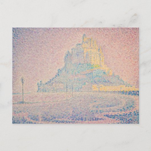 Carte Postale Paul Signac - Mont Saint Michel Brouillard et Sole (Devant)