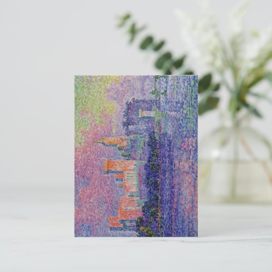 Carte Postale Paul Signac : Palace papal, Avignon, Paul 1900 (Debout devant)