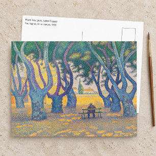 Carte Postale Paul Signac - Place des Lices, Saint-Tropez