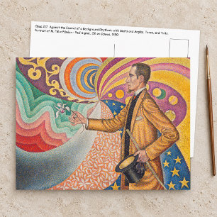 Carte Postale Paul Signac - Portrait de M Félix Feneon, Opus 217