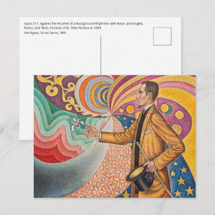 Carte Postale Paul Signac - Portrait de M Félix Feneon, Opus 217