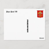 Carte Postale Paul VI (Dos)
