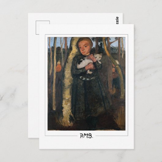 Carte Postale Paula Modersohn-Becker #4 - Beaux-Arts (Devant / Derrière)