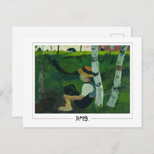 Carte Postale Paula Modersohn-Becker #9 - Art fine (Devant / Derrière)