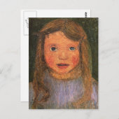 Carte Postale Paula Modersohn-Becker - Chef d'une petite fille (Devant / Derrière)