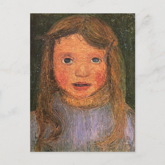 Carte Postale Paula Modersohn-Becker - Chef d'une petite fille (Devant)