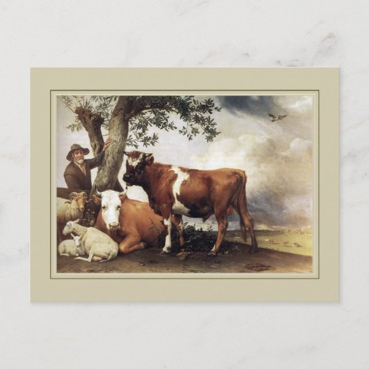 Carte Postale Paulus Potter, "Young Bull" 1647 (Devant)
