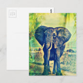 Carte Postale Paumes d'Éléphant (Devant / Derrière)