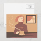 Carte Postale Pause café (Devant / Derrière)