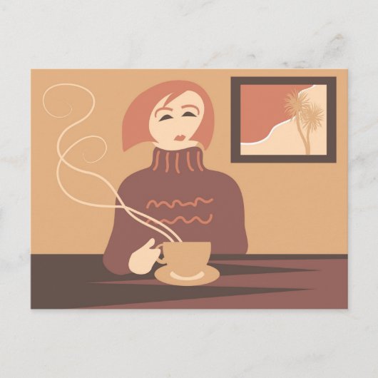 Carte Postale Pause café (Devant)