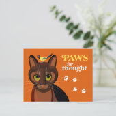 Carte Postale Pause réflexion (Debout devant)