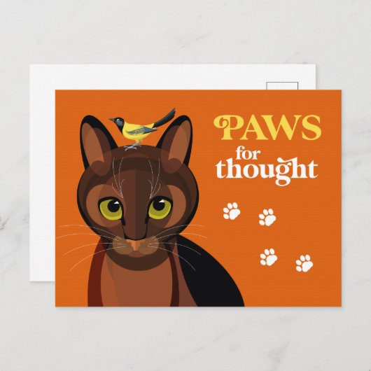 Carte Postale Pause réflexion (Devant / Derrière)