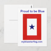 Carte postale Pavé bleu étoile (Devant / Derrière)