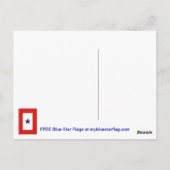 Carte postale Pavé bleu étoile (Dos)