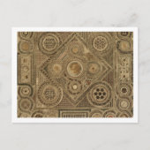 Carte Postale Pavement en mosaïque devant l'autel, plaque A de ' (Devant)