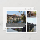 Carte Postale Pavía, Italie (Devant / Derrière)
