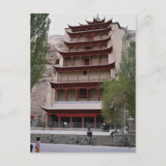 Carte Postale Pavillon abritant le Grand Bouddha, Grottes de Mog