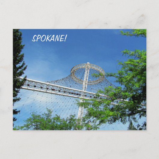 Carte Postale Pavillon américain de Spokane au Riverfront Park (Devant)