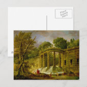 Carte Postale Pavillon avec Cascade, 1760 (Devant / Derrière)