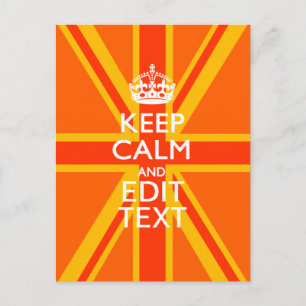 Carte Postale Pavillon britannique Orange Union Jack