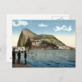 Carte Postale Pavillon de bain, Linea, Rocher de Gibraltar Vinta (Devant / Derrière)