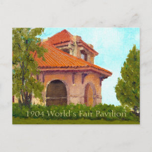 Carte Postale Pavillon de la foire mondiale historique de 1904 -