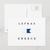 Carte Postale Pavillon de plongée Alpha Lefkas Grèce (Devant / Derrière)