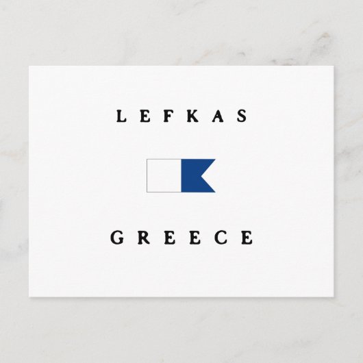 Carte Postale Pavillon de plongée Alpha Lefkas Grèce (Devant)