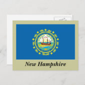 Carte Postale Pavillon d'État du New Hampshire (Devant / Derrière)