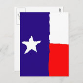 Carte Postale Pavillon d'état Pop Art Texas (Devant / Derrière)