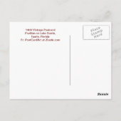 Carte Postale Pavillon du lac Eustis, Plorida, 1908 (Dos)