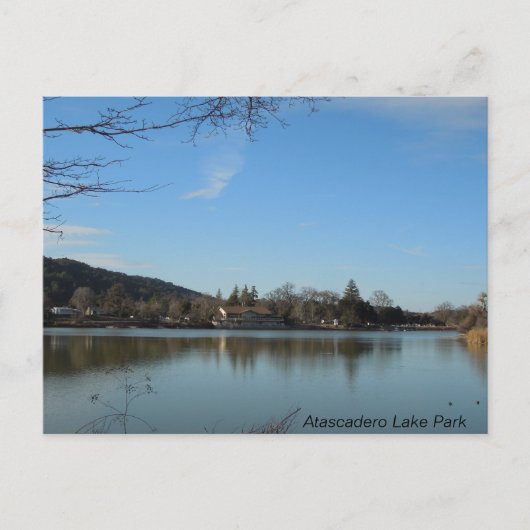 Carte Postale Pavillon du parc du lac Atascadero (Devant)