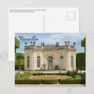 Carte Postale Pavillon français et jardin français à Versailles