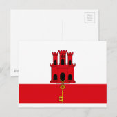 Carte Postale Pavillon Gibraltar (Devant / Derrière)