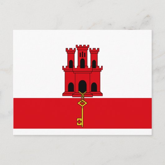 Carte Postale Pavillon Gibraltar (Devant)