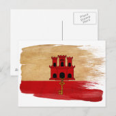 Carte postale Pavillon Gibraltar (Devant / Derrière)