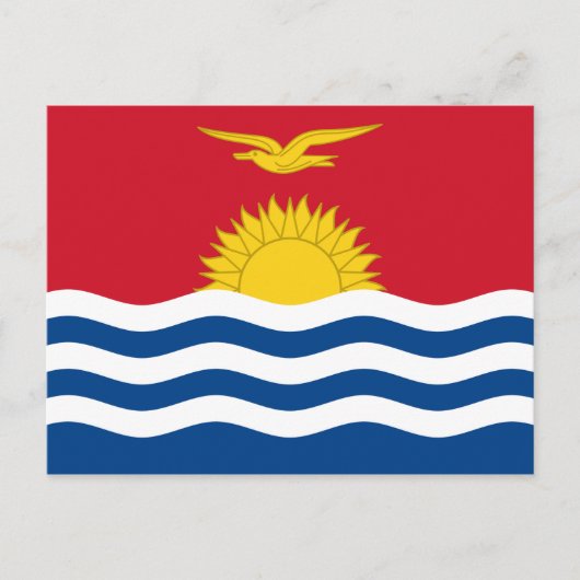 Carte postale Pavillon Kiribati (Devant)