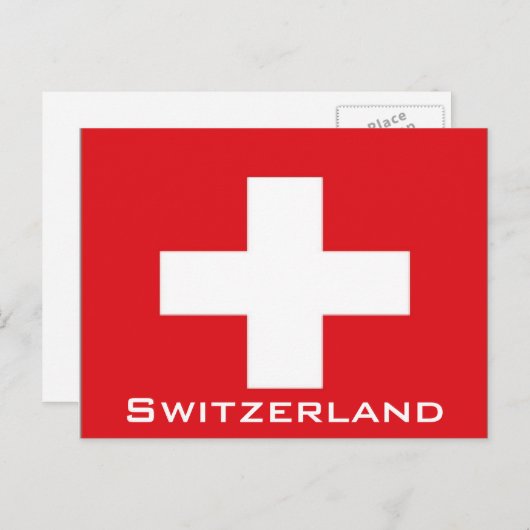 Carte Postale pavillon suisse (Devant / Derrière)