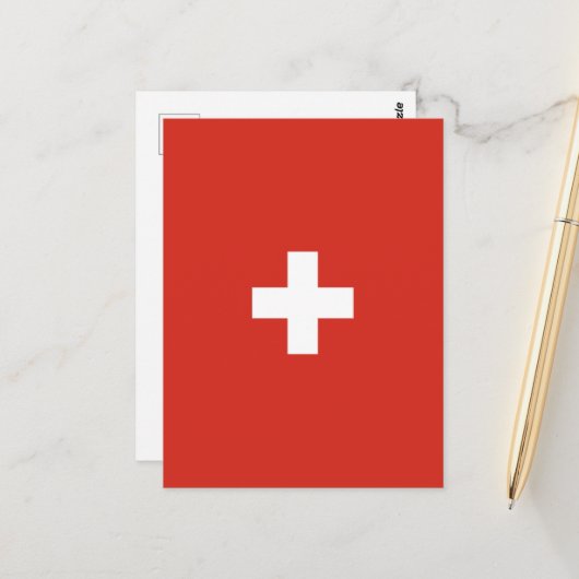 Carte Postale pavillon suisse (Devant/Arrière en situation)