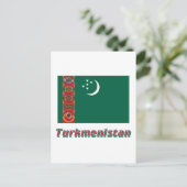 Carte Postale Pavillon turkmène avec nom (Debout devant)