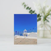 Carte Postale Pavillons grecs Eglise blanche Bâtiment Grèce (Debout devant)