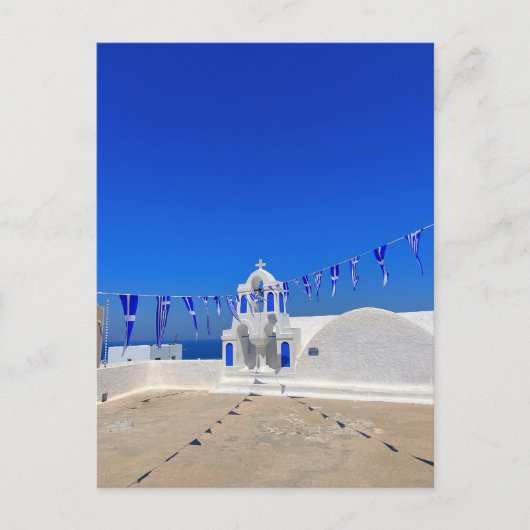 Carte Postale Pavillons grecs Eglise blanche Bâtiment Grèce (Devant)