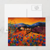 Carte Postale pavot toscan 45 (Devant / Derrière)